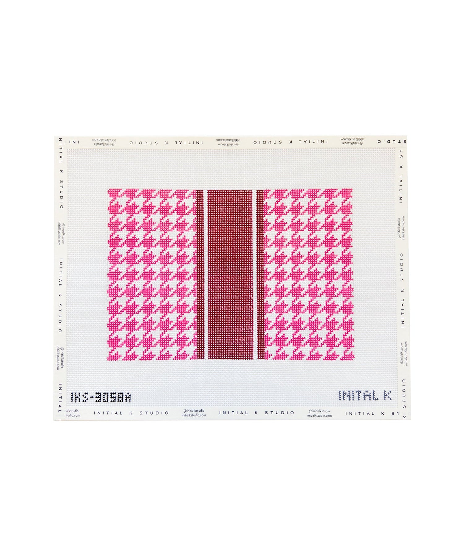 Houndstooth Clutch - Pink