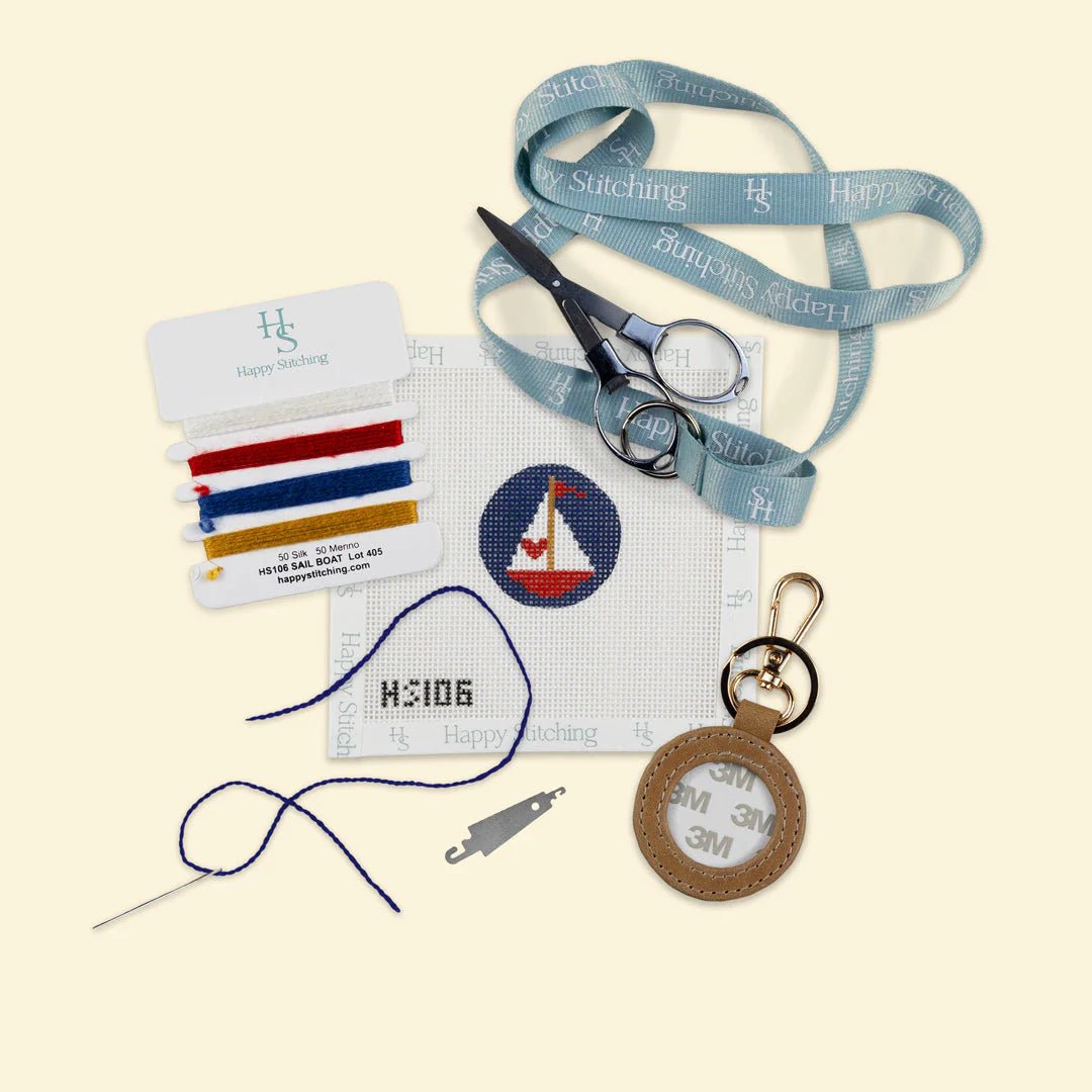 Love Boat Key Fob Kit - Happy StitchingKCNKitThe Red Thread Atelier