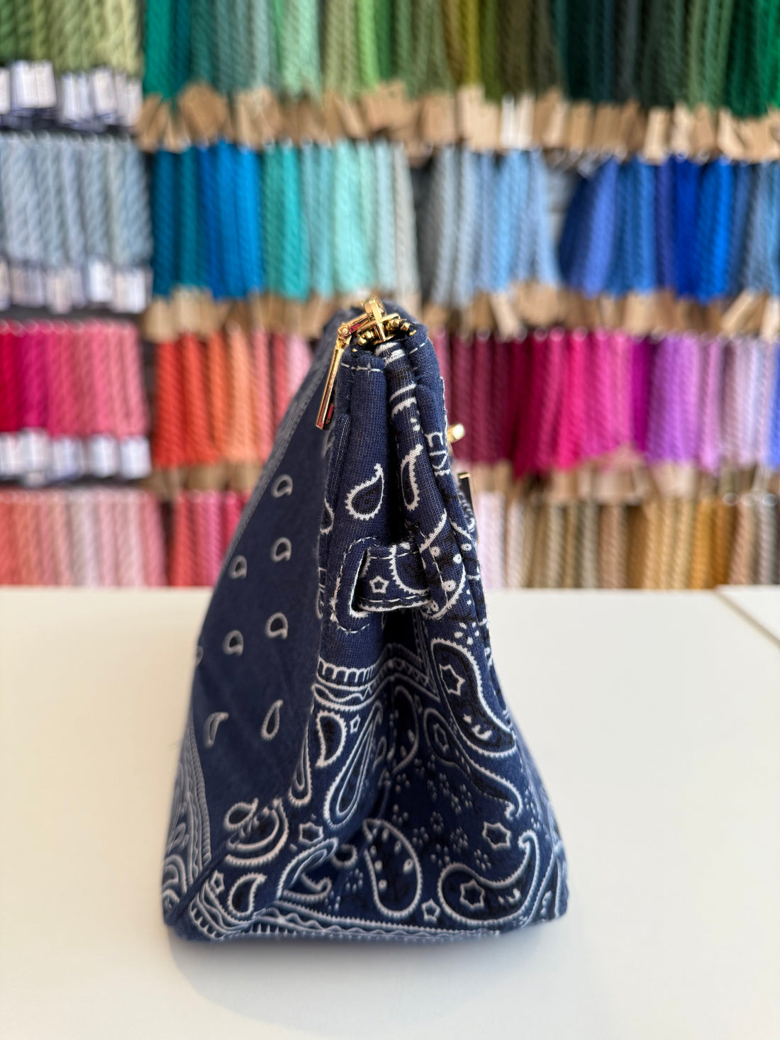 The Mini Project Bag - Cowboy Blue