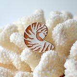 Glitter Nautilus Shell Needle MinderGo Stitch StudioNeedleminderThe Red Thread Atelier