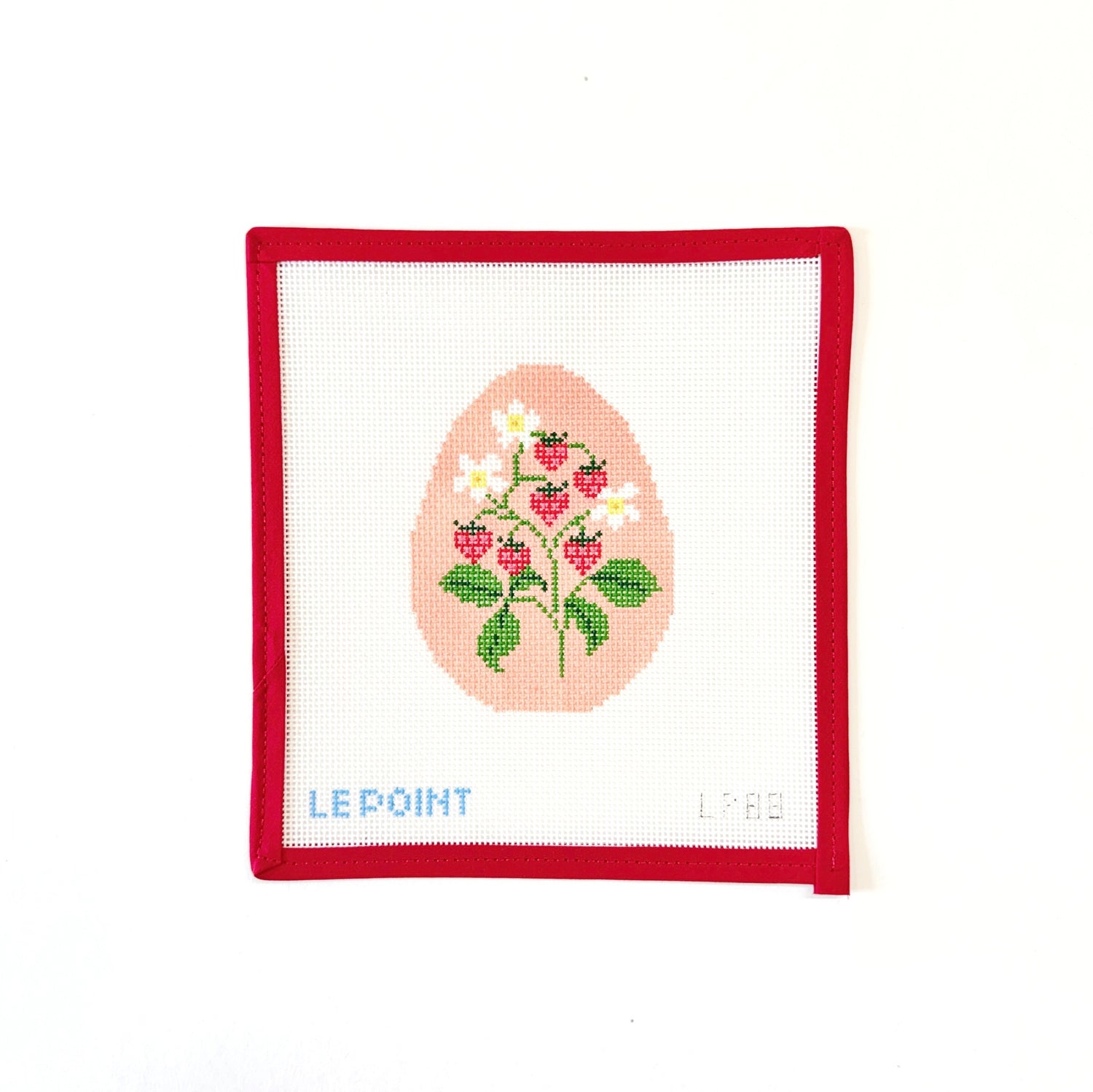 Le Point Egg - StrawberriesLe Point StudioCanvasThe Red Thread Atelier