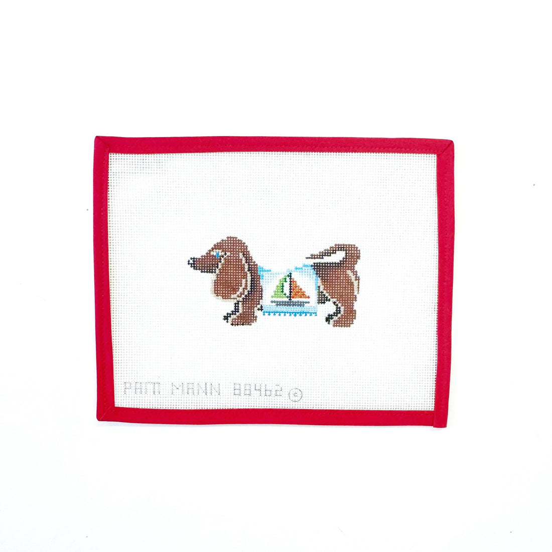 Dachshund - Sailboat SweaterPatti MannCanvasThe Red Thread Atelier