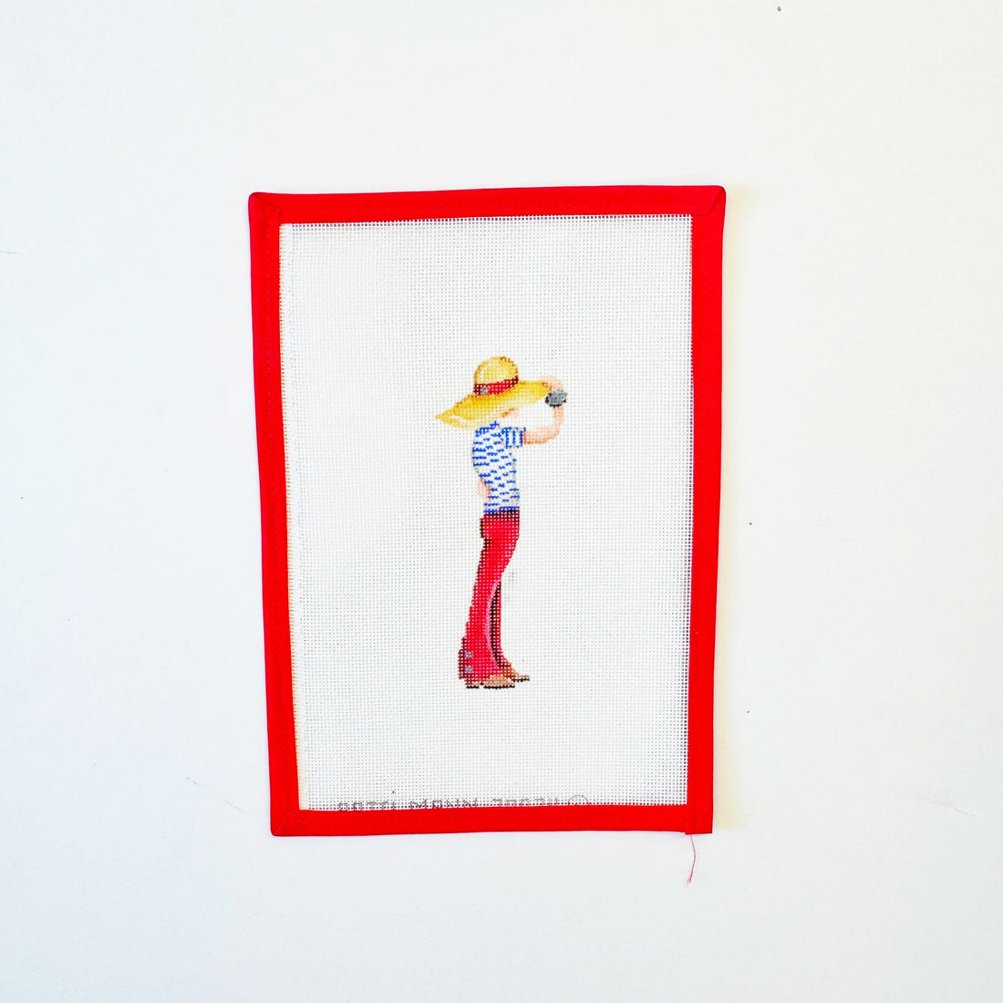 Girl with Oversized HatPatti MannCanvasThe Red Thread Atelier