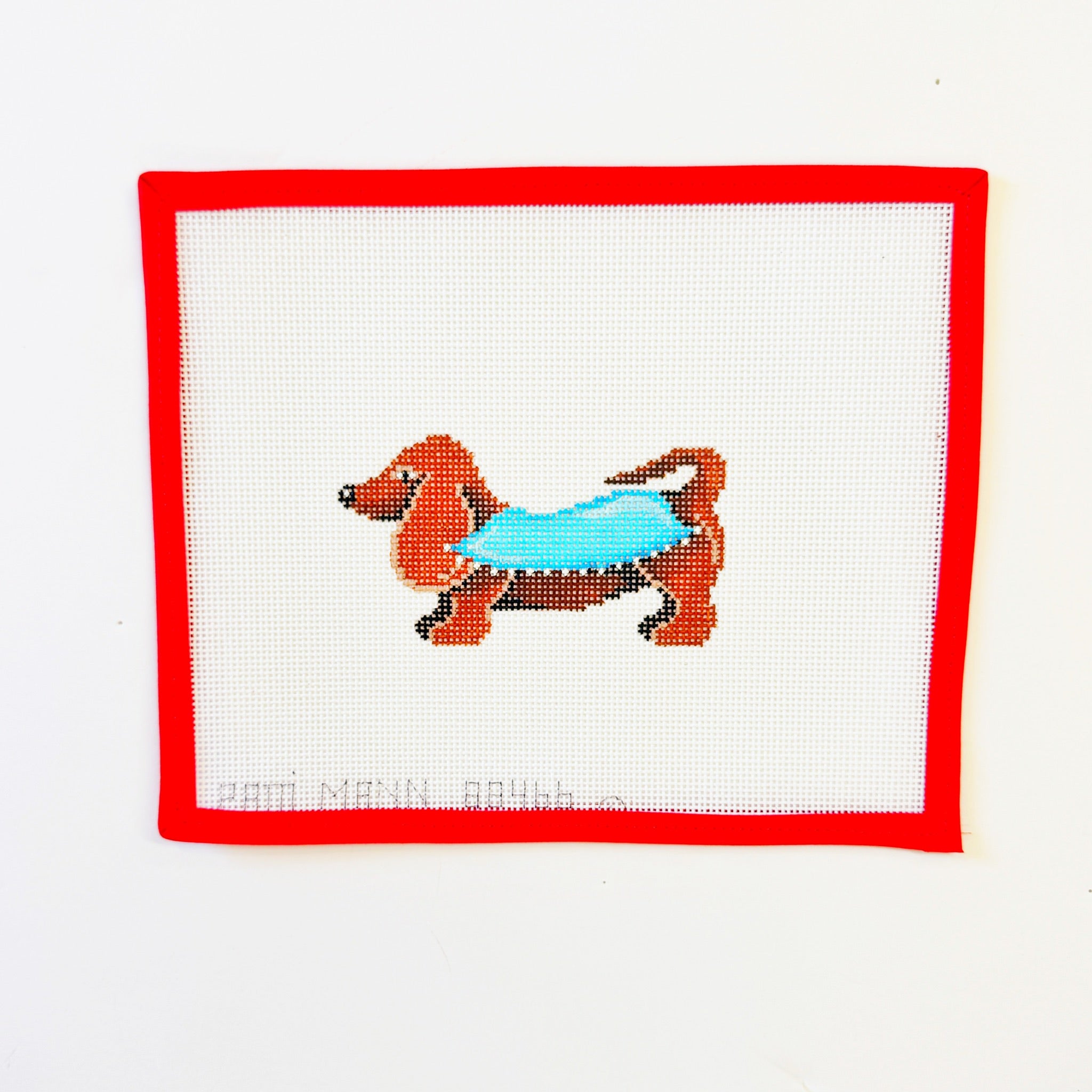 Dachshund - Blue Poncho