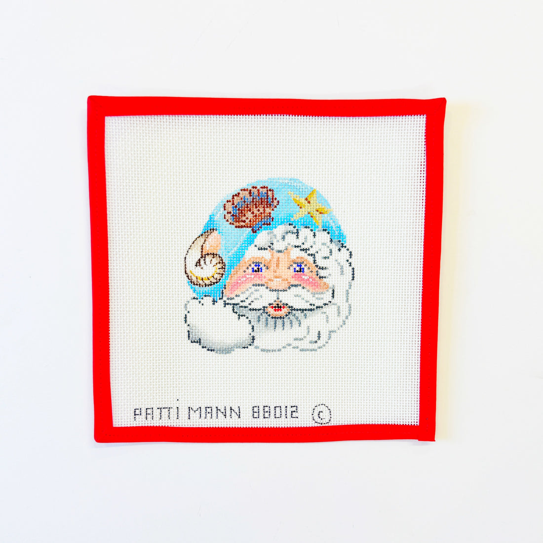 Santa with Seashell HatPatti MannCanvasThe Red Thread Atelier