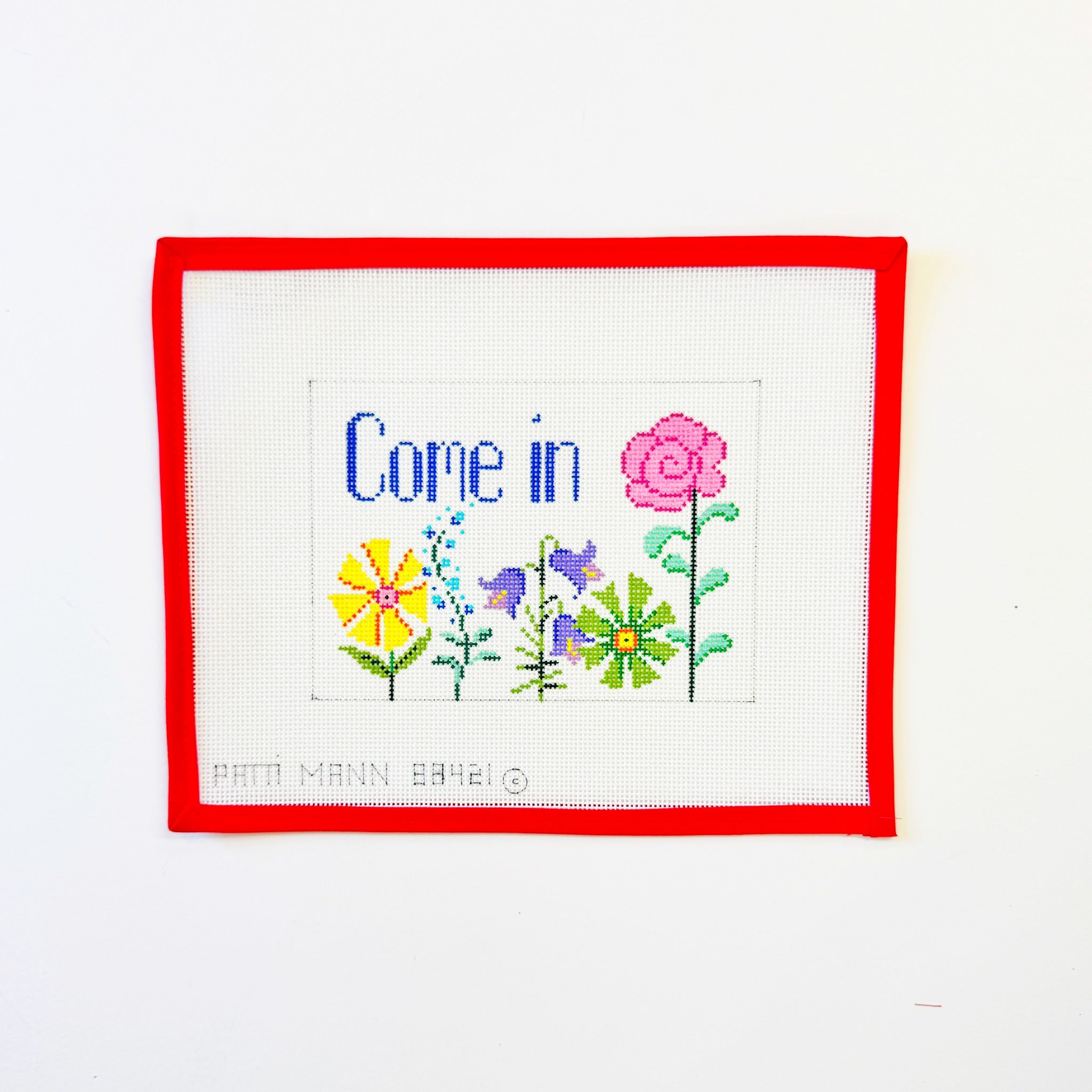 Floral Come In Sign