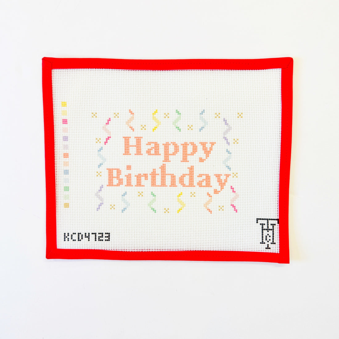 Happy Birthday Sign - PastelKCNCanvasThe Red Thread Atelier