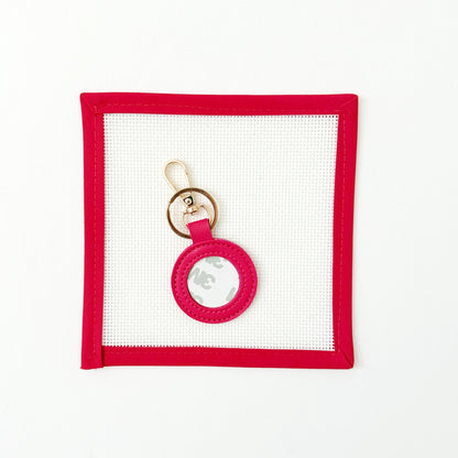 Leather Key FobsPlanet Earth FiberThe Red Thread Atelier