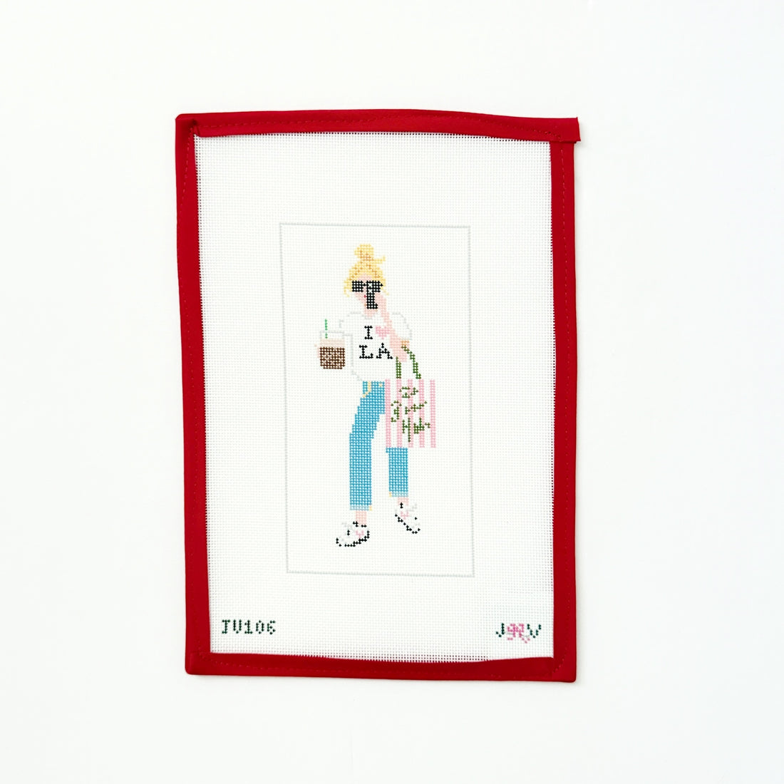 LA Girl Needlepoint Canvas