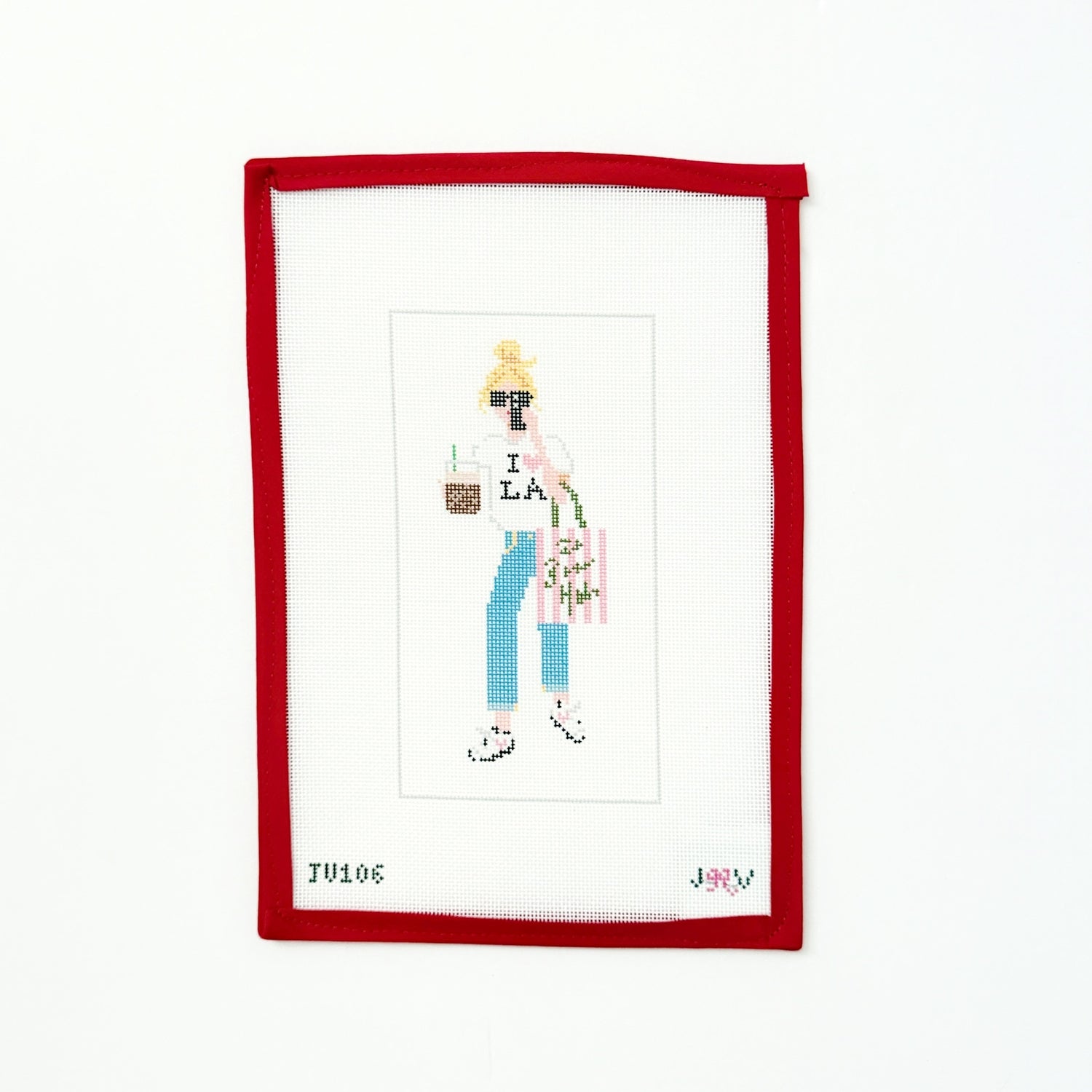 LA Girl Needlepoint Canvas