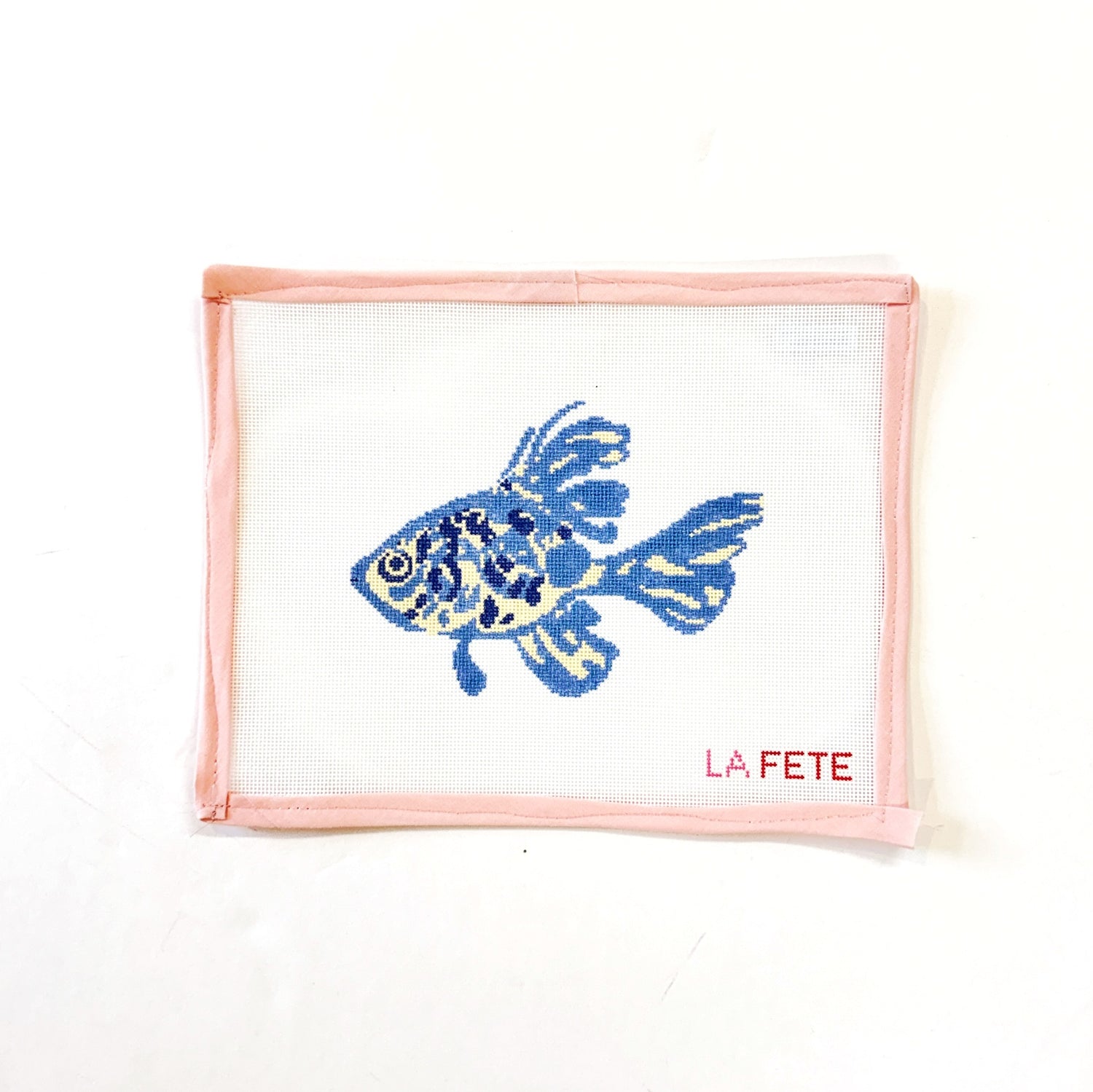 Blue Goldfish Needlepoint CanvasLa FeteCanvasThe Red Thread Atelier