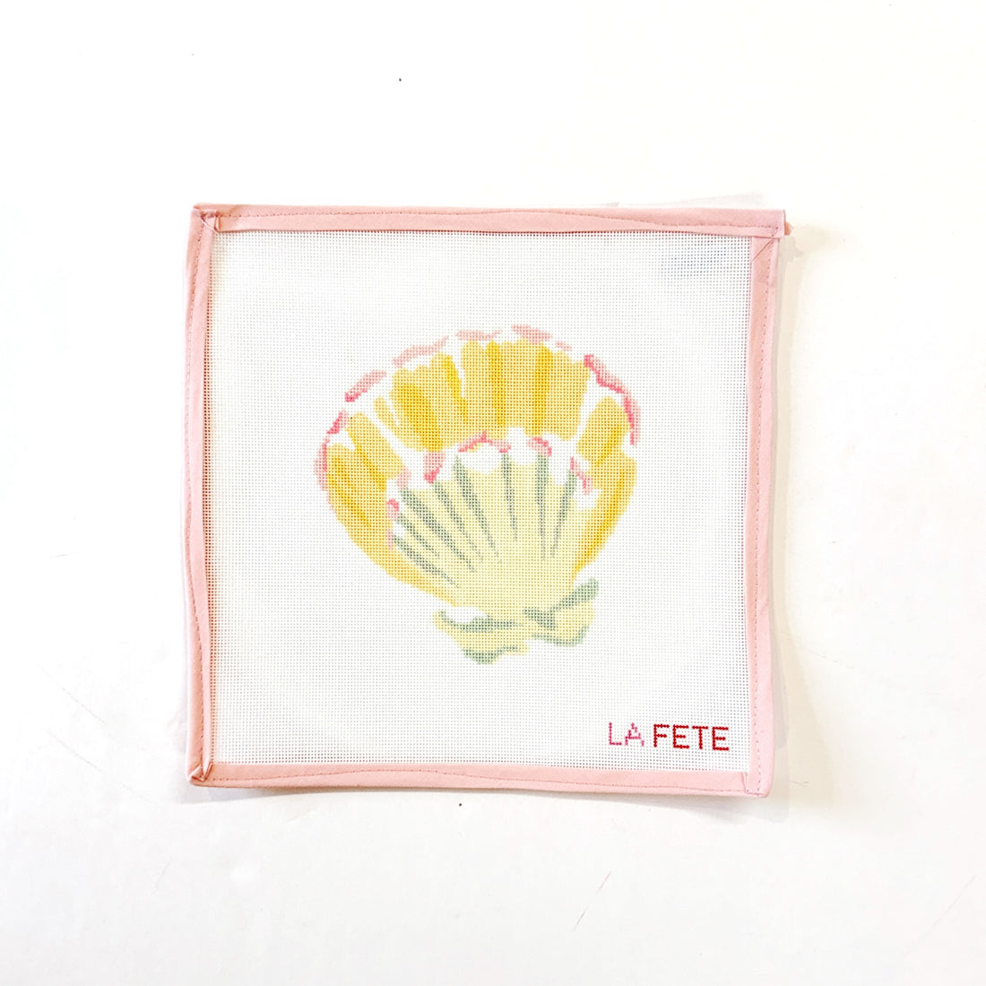 Watercolor Shell Needlepoint CanvasLa FeteCanvasThe Red Thread Atelier