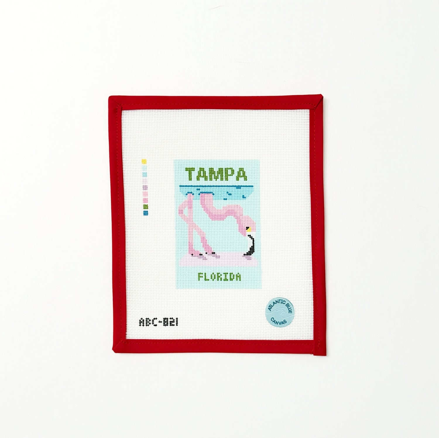 Travel Books TampaAtlantic BlueCanvasThe Red Thread Atelier