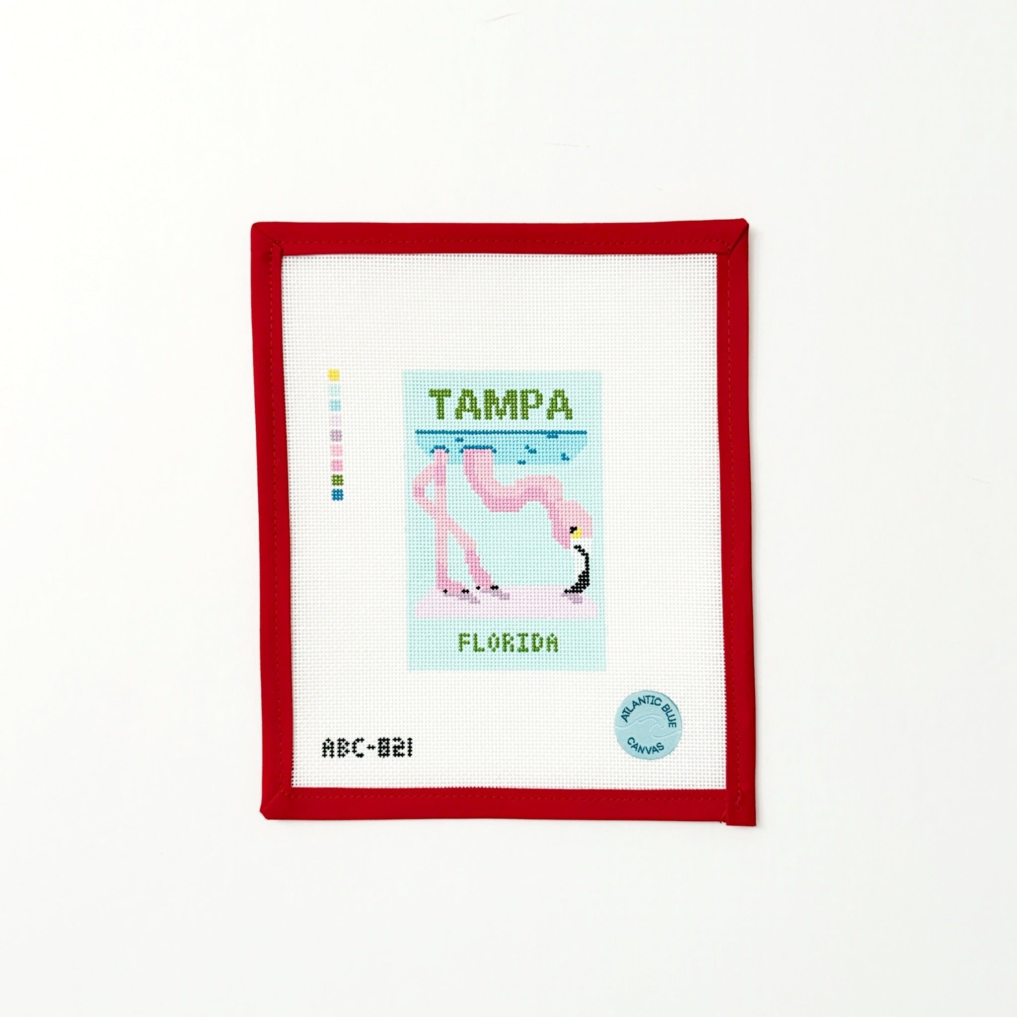 Travel Books TampaAtlantic BlueCanvasThe Red Thread Atelier