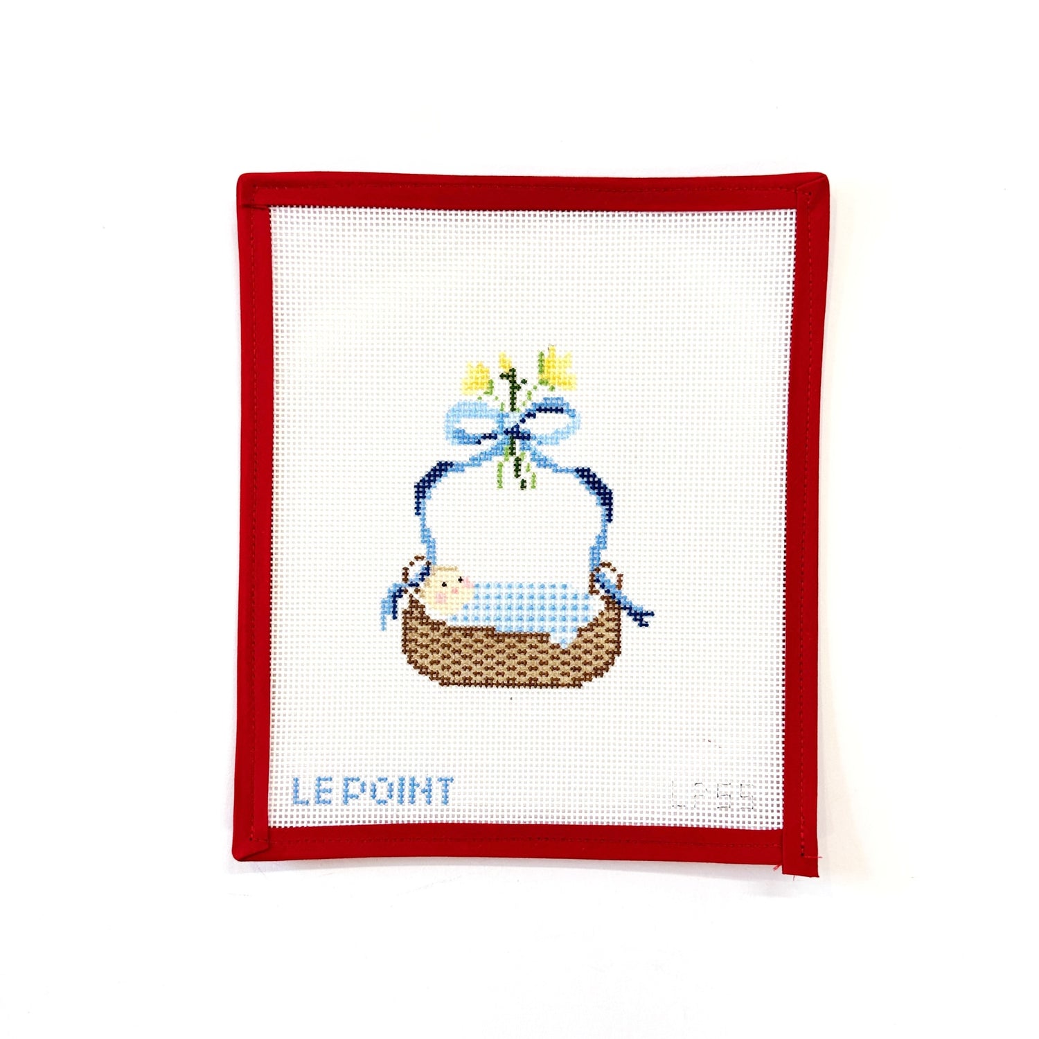 Baby in Bassinet - blue