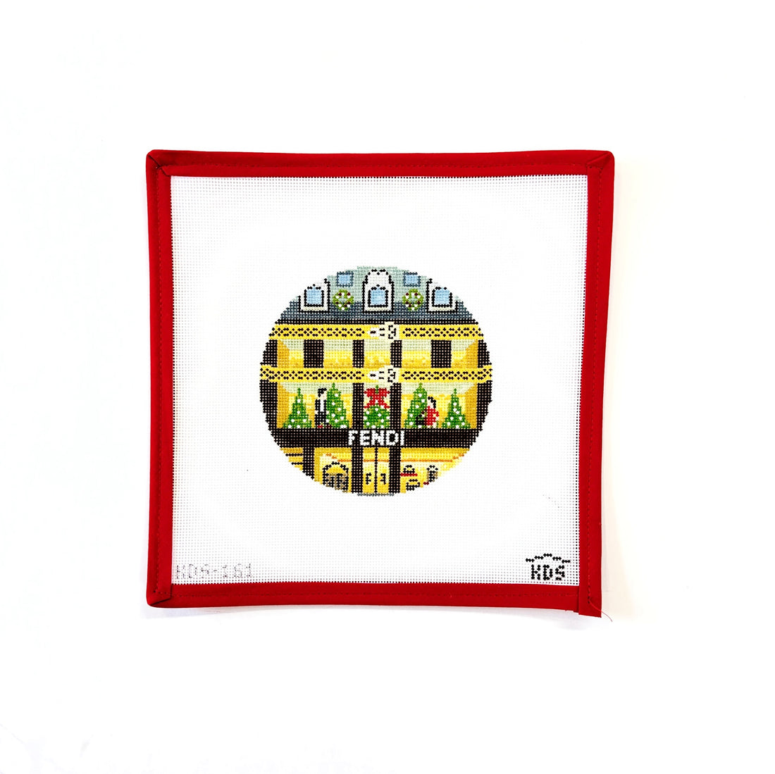 Fendi RoundGingham StitcheryCanvasThe Red Thread Atelier