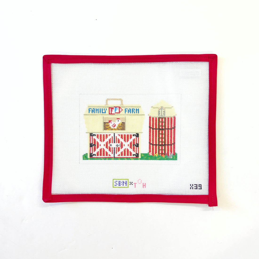Fisher Price BarnSusan Battle NeedlepointCanvasThe Red Thread Atelier