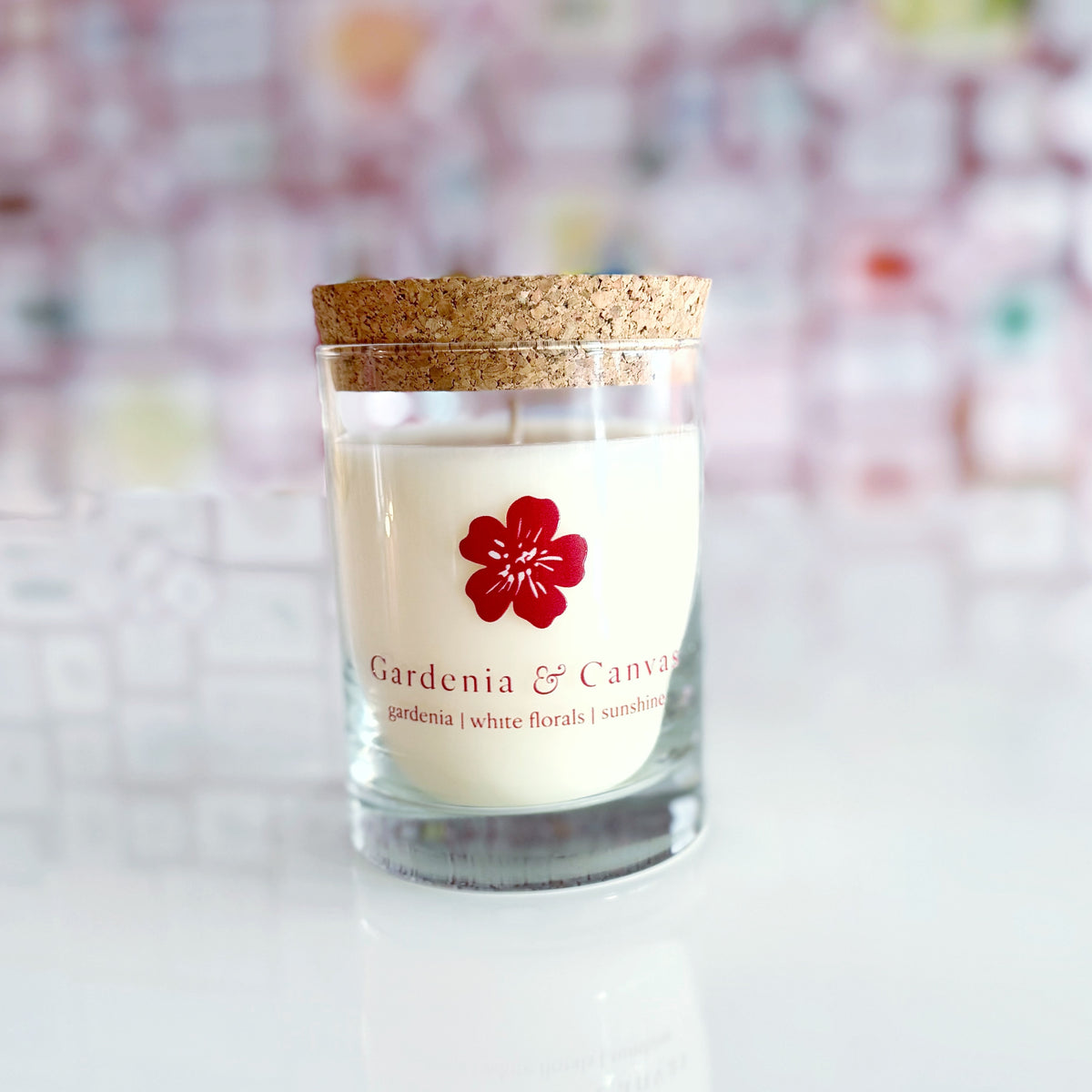 Gardenia &amp; Canvas Candle
