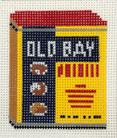 Old Bay Ornament needlepoint canvas by Susan Battle Needlepoint