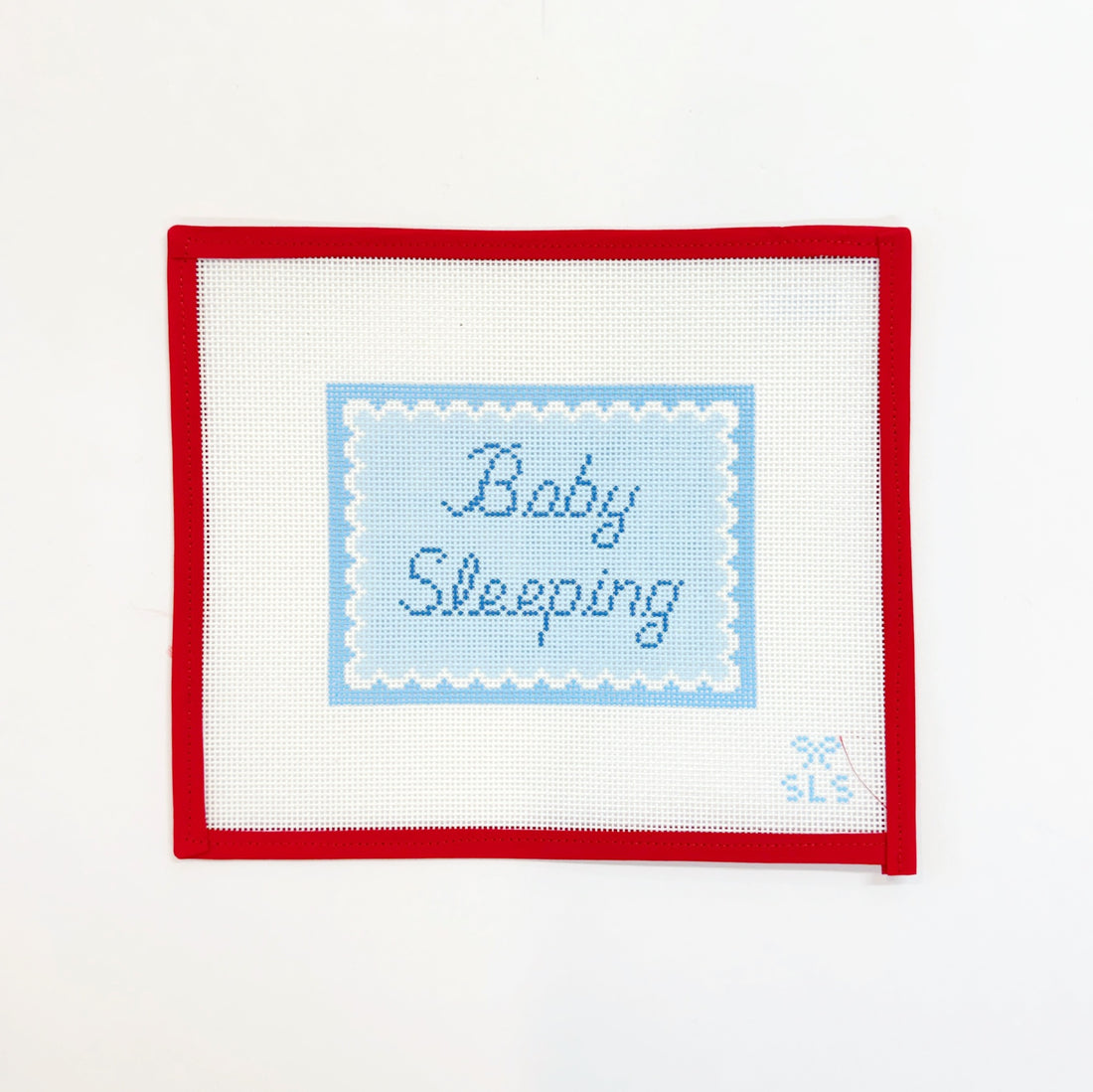 Baby Sleeping - BluesSLS NeedlepointCanvasThe Red Thread Atelier