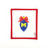 U Michigan Christmas Bow Light Bulb, red bowNeedlepoint by LauraCanvasThe Red Thread Atelier