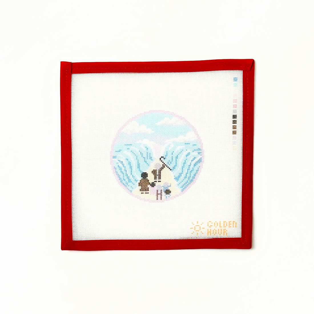 Parting the SeasGolden Hour NeedlepointCanvasThe Red Thread Atelier