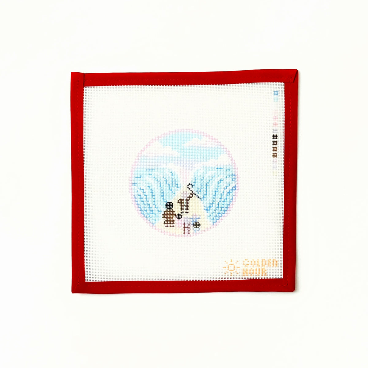 Parting the SeasGolden Hour NeedlepointCanvasThe Red Thread Atelier