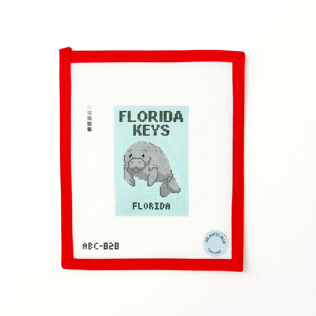 Florida Keys Travel BookAtlantic BlueCanvasThe Red Thread Atelier