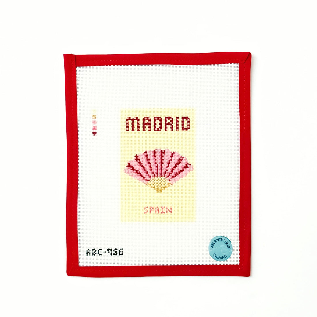 Madrid Travel BookAtlantic BlueCanvasThe Red Thread Atelier