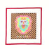 Designer Scarf Series - LV-Inspired - Colorful Lion on Brown CheckerboardKate DickersonCanvasThe Red Thread Atelier