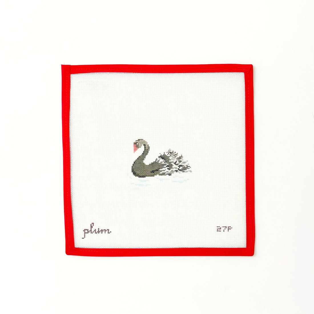 Black Swan OrnamentPlum StitcheryCanvasThe Red Thread Atelier