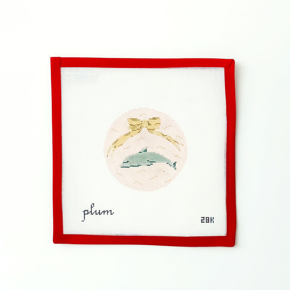 Dolphin on Pink w Bow