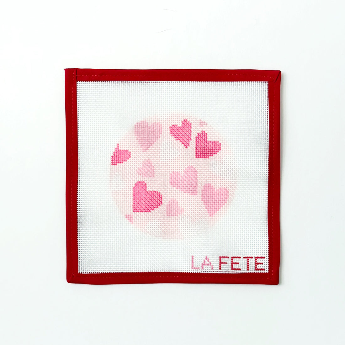 Heart Love RoundLa FeteCanvasThe Red Thread Atelier