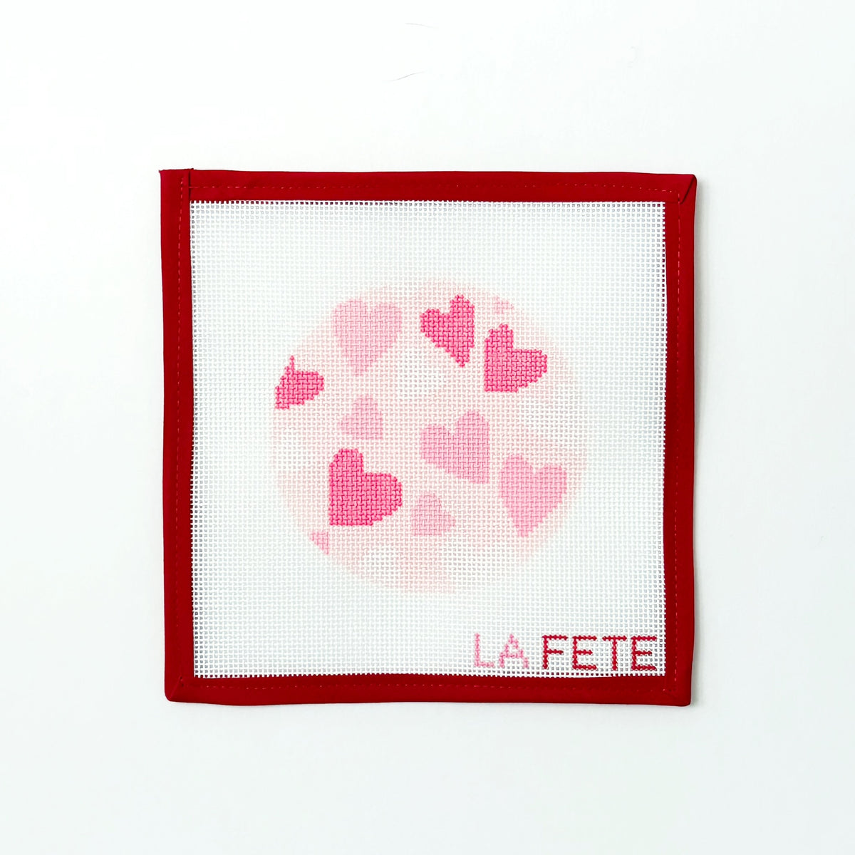 Heart Love RoundLa FeteCanvasThe Red Thread Atelier