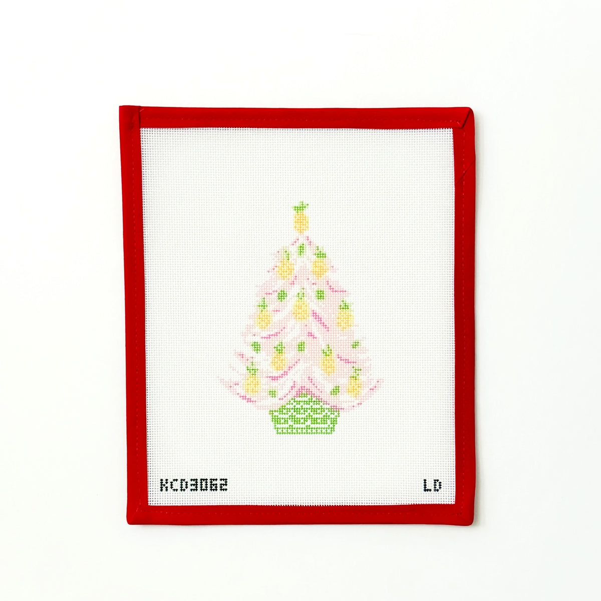 Pink Pineapple Christmas TreeKCNCanvasThe Red Thread Atelier