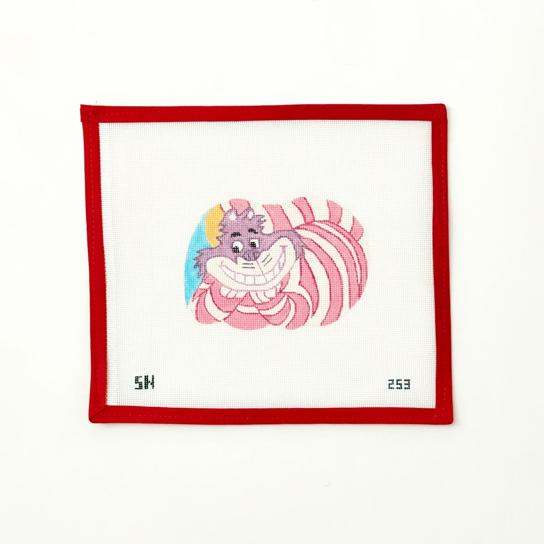 Cheshire Cat OrnamentSilver NeedleCanvasThe Red Thread Atelier