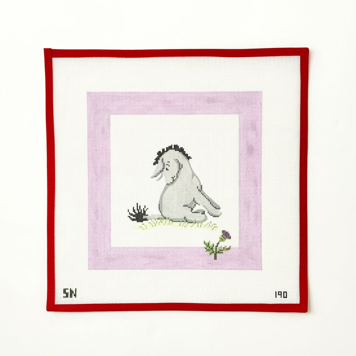 Eeyore &amp; Thistle PillowSilver NeedleCanvasThe Red Thread Atelier