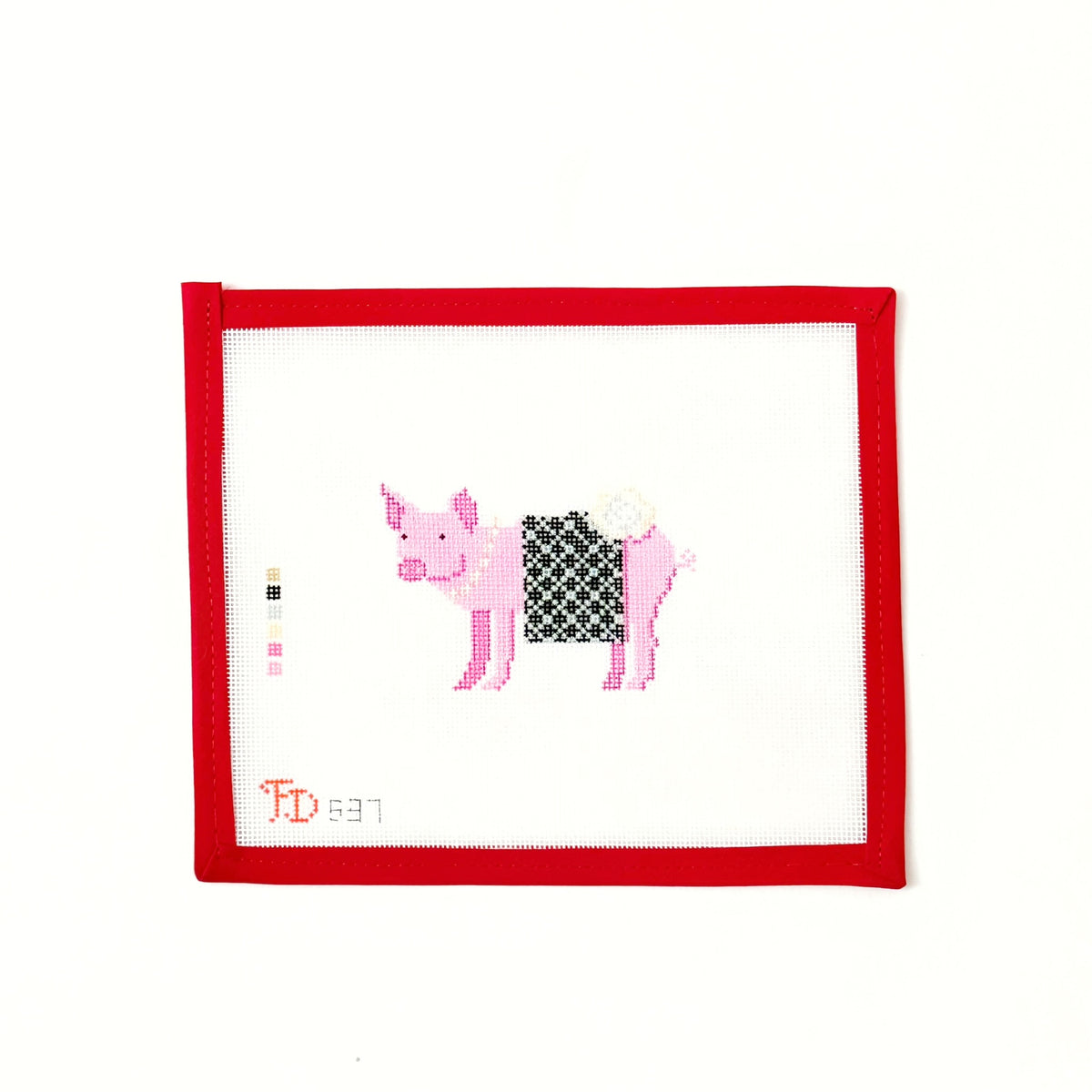 Pig in Chanel style BlanketFroopy DesignsCanvasThe Red Thread Atelier