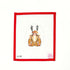 NYC Christmas Reindeer Costume OvalPainted StitchCanvasThe Red Thread Atelier