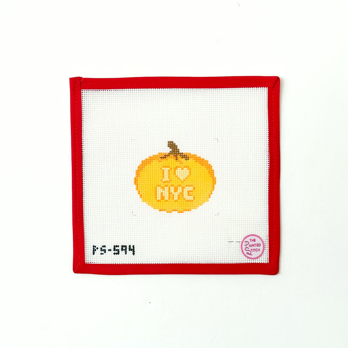 NYC PumpkinPainted StitchCanvasThe Red Thread Atelier