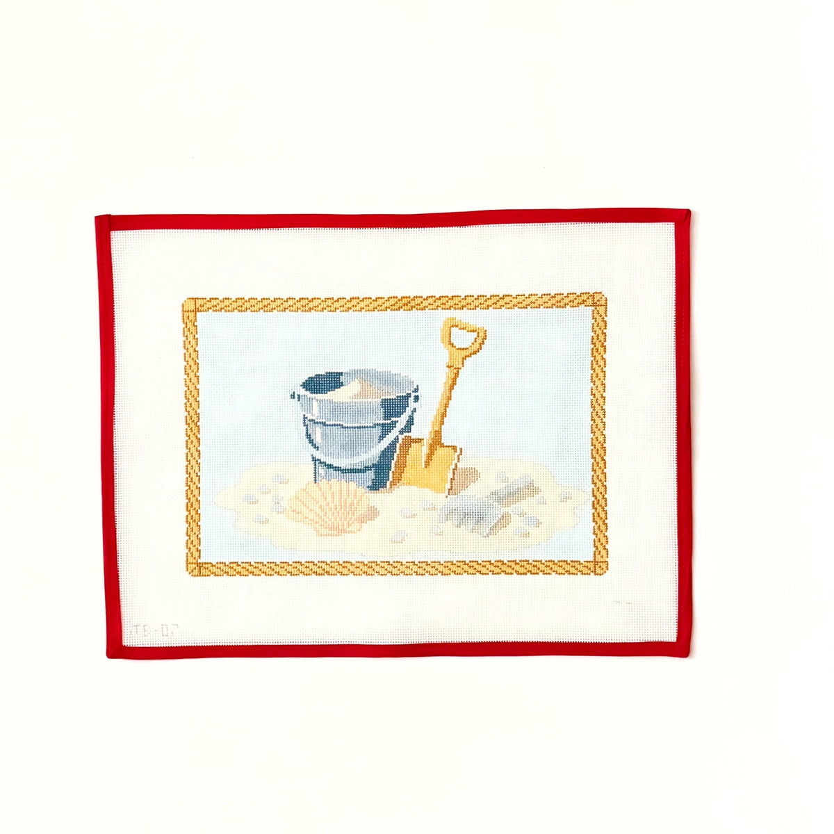 Playing in the SandPainted StitchCanvasThe Red Thread Atelier