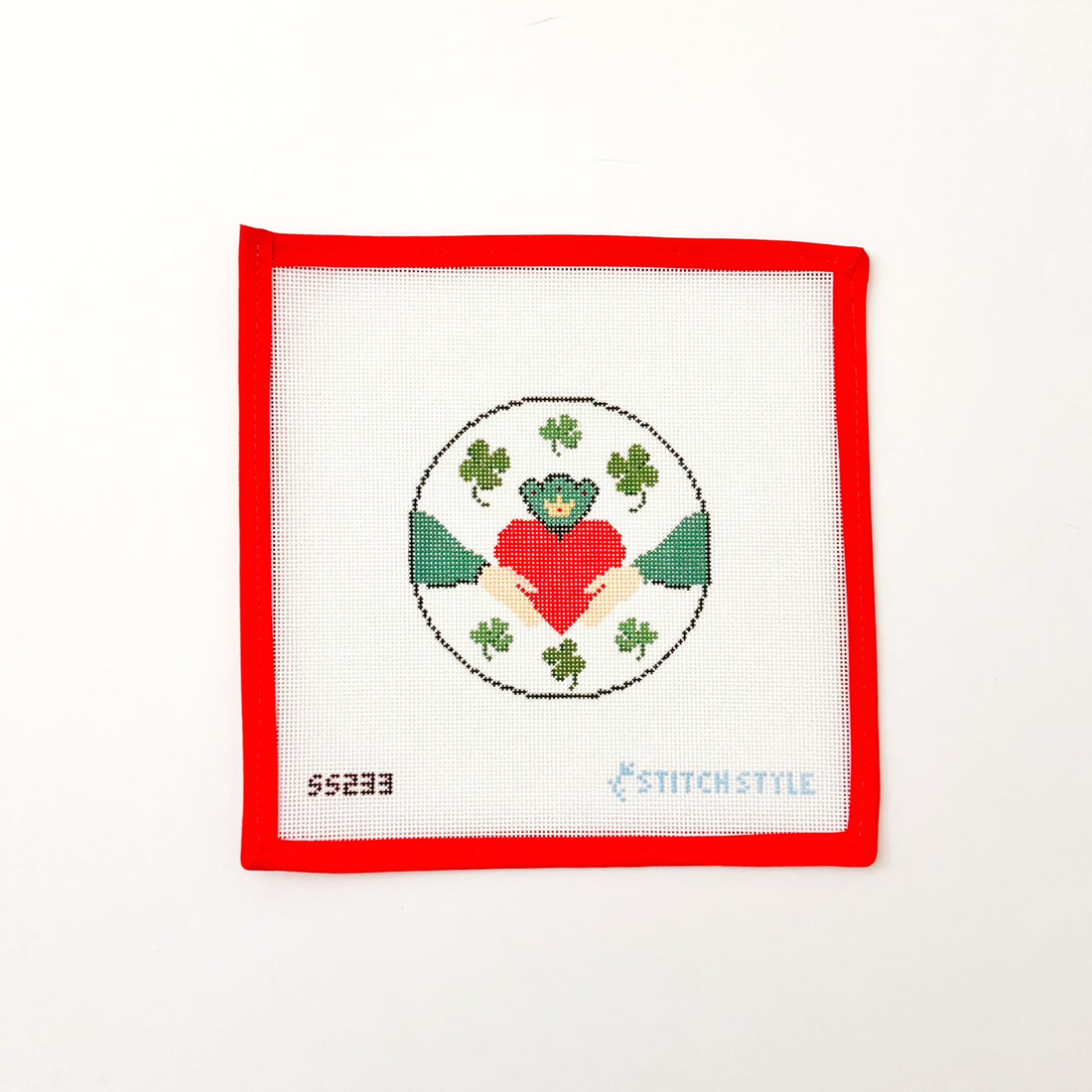 Claddagh and CloverStitch StyleCanvasThe Red Thread Atelier