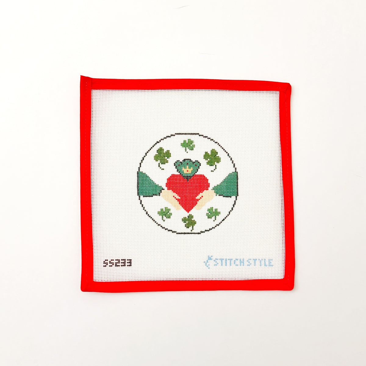 Claddagh and CloverStitch StyleCanvasThe Red Thread Atelier