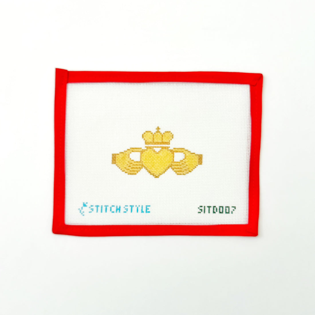 Gold Claddagh RingStitches in the DistrictCanvasThe Red Thread Atelier