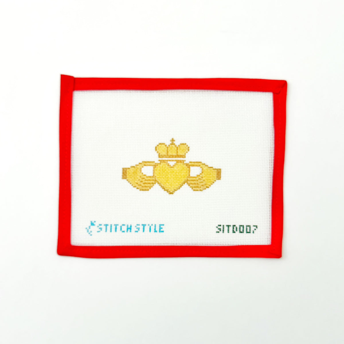Gold Claddagh RingStitches in the DistrictCanvasThe Red Thread Atelier