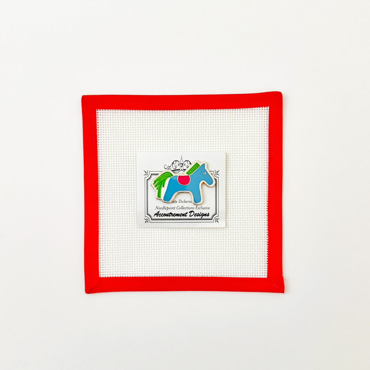 Hermès Horse Needleminder - Blue with Green &amp; Magenta