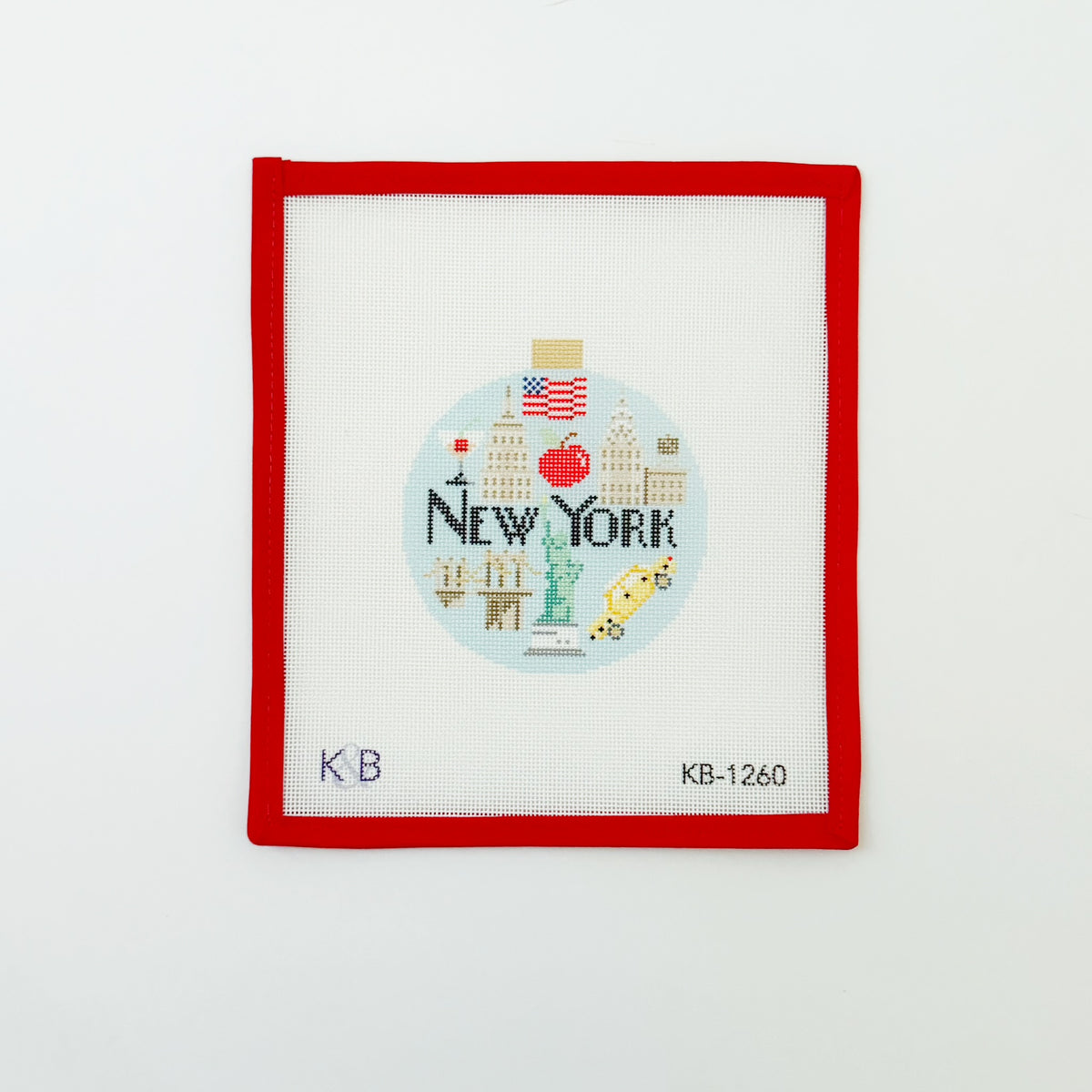Travel Round - New YorkBradley NeedlepointCanvasThe Red Thread Atelier