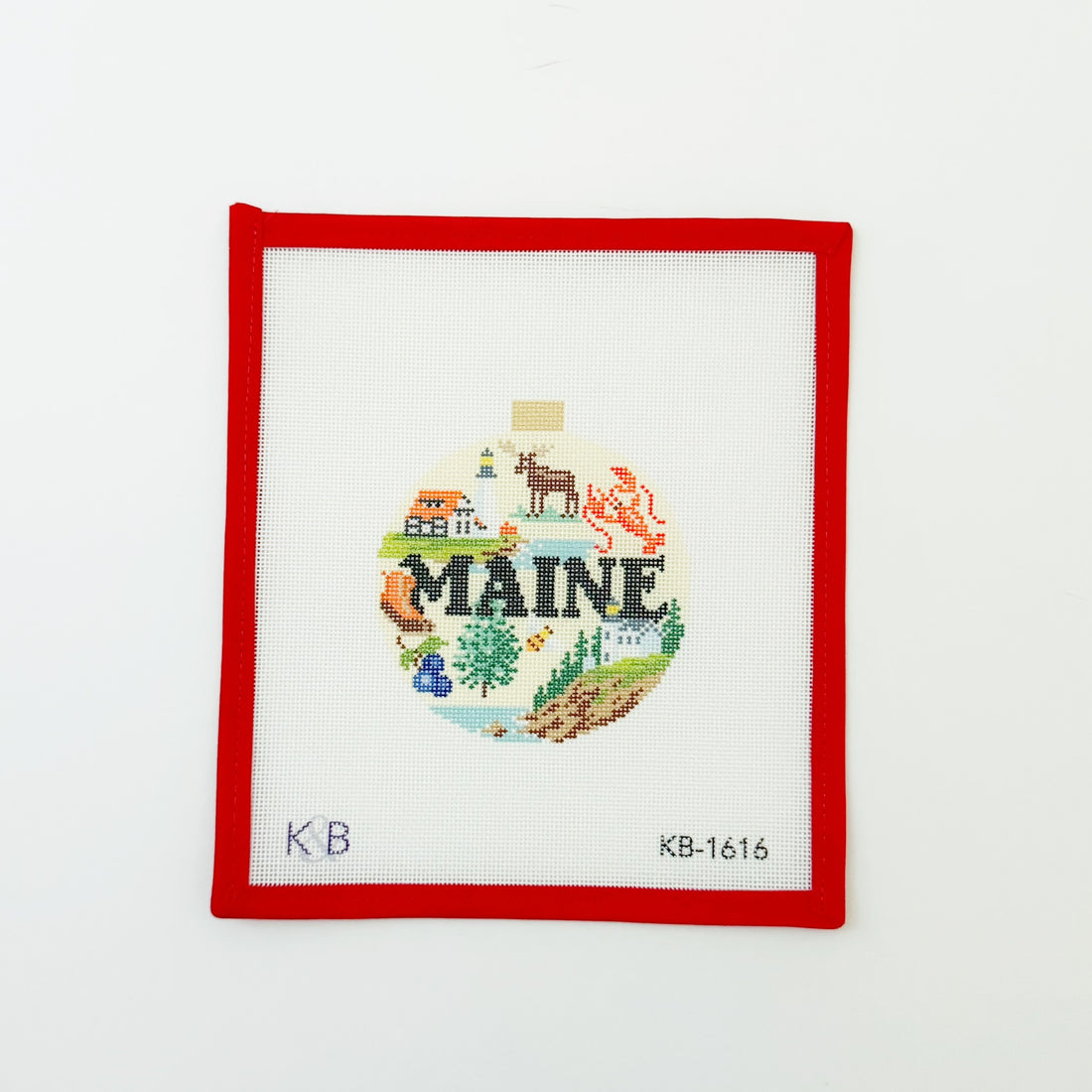 Travel Round - MaineBradley NeedlepointCanvasThe Red Thread Atelier