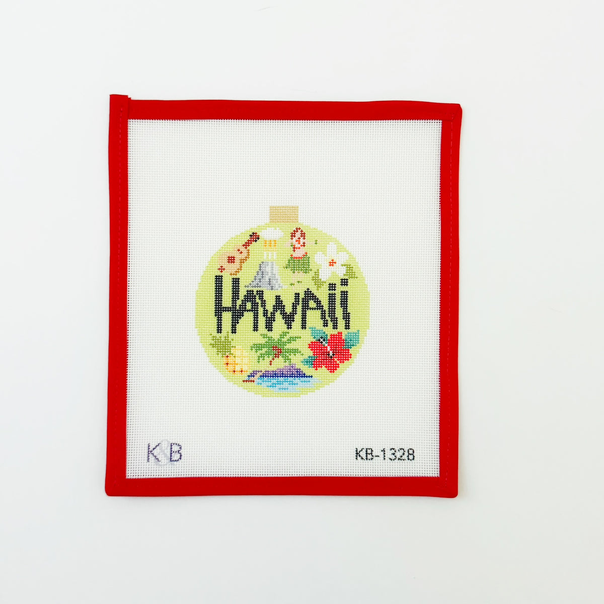 Travel Round - HawaiiBradley NeedlepointCanvasThe Red Thread Atelier
