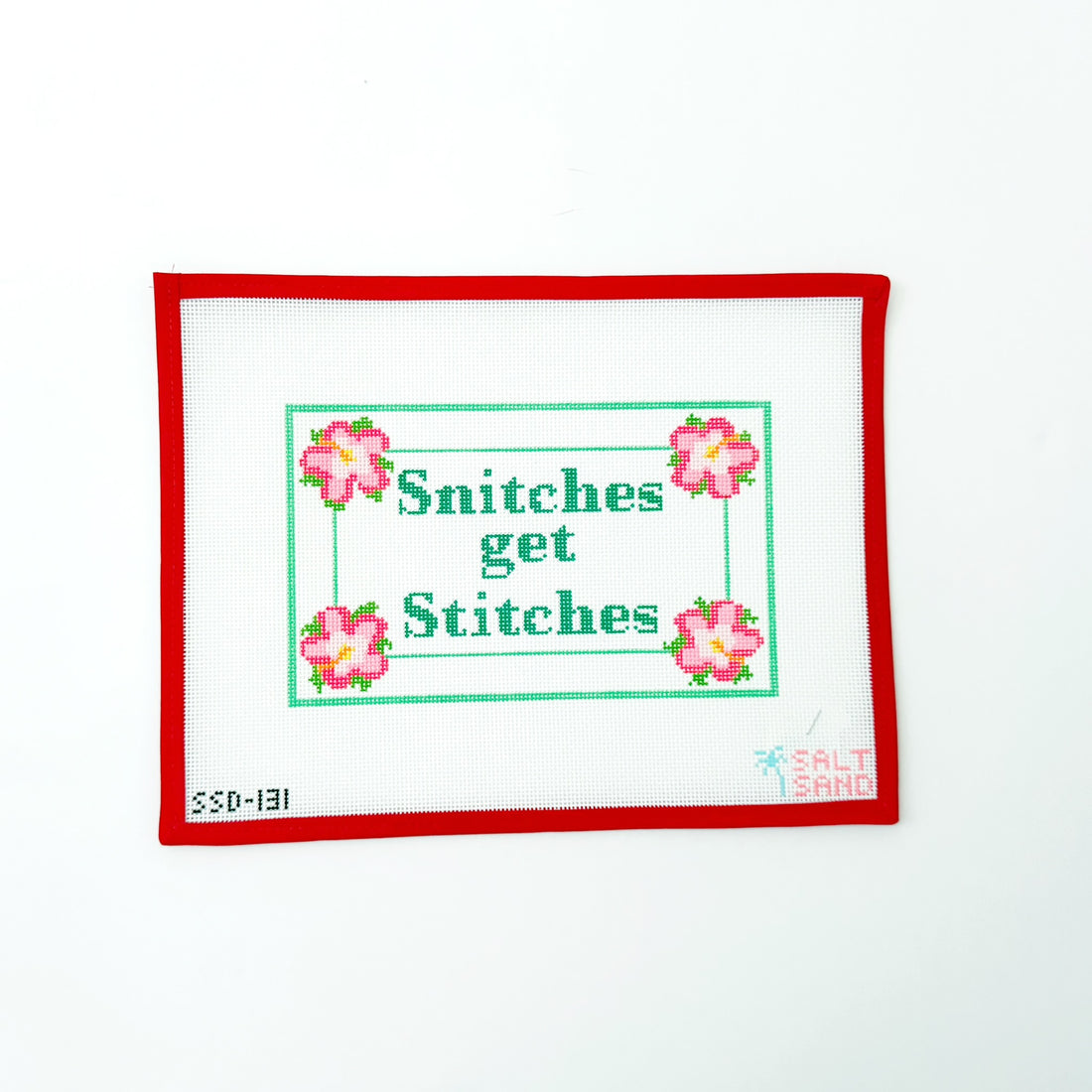 Snitches Get StitchesSalt &amp; SandCanvasThe Red Thread Atelier
